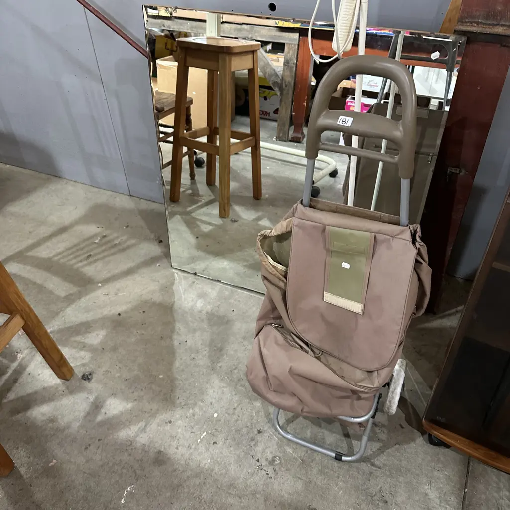 Mirror, lamp and shopping trolley Image 1++