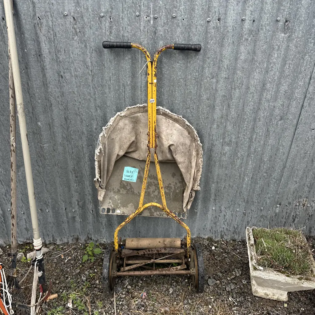 Push mower with sharp blades Image 1++