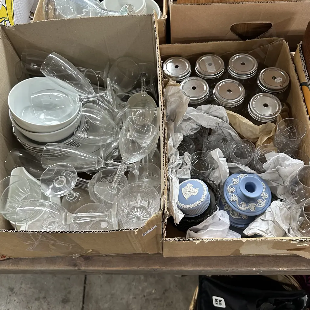 2 box crystal, wedgewood etc Image 1++