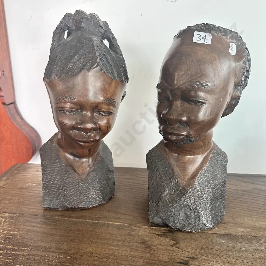 Pr large hardwood African busts Image 1++