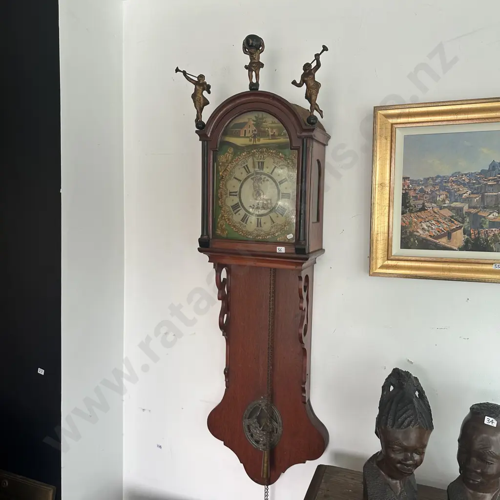 Antique Dutch wall clock Image 1++