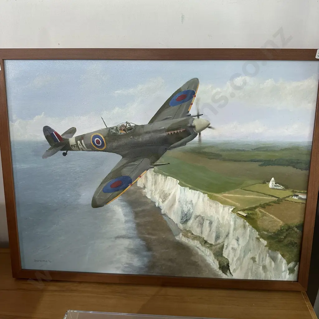 Don Wilkie 2014 Spitfire Oil painting Image 1++