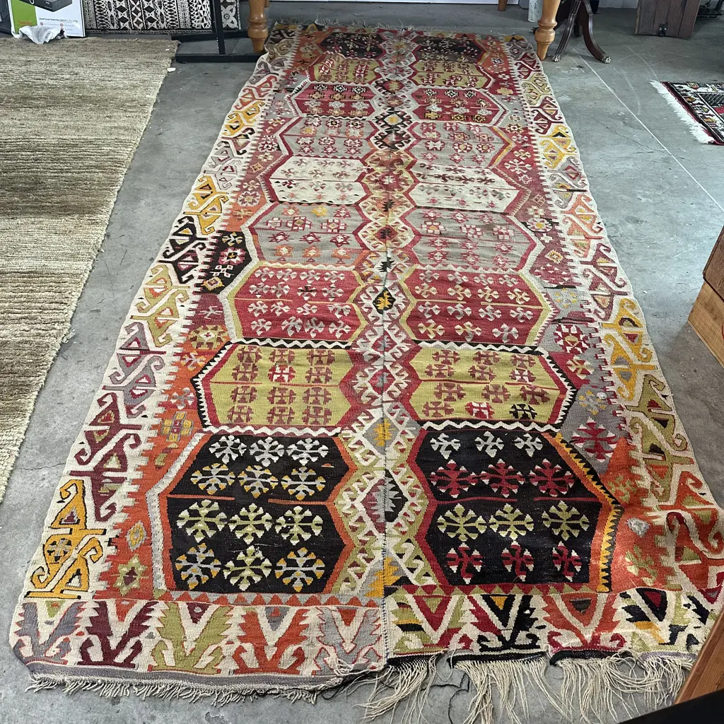 Kilim (older with some wear) 3700 x 1450mm Image 1++
