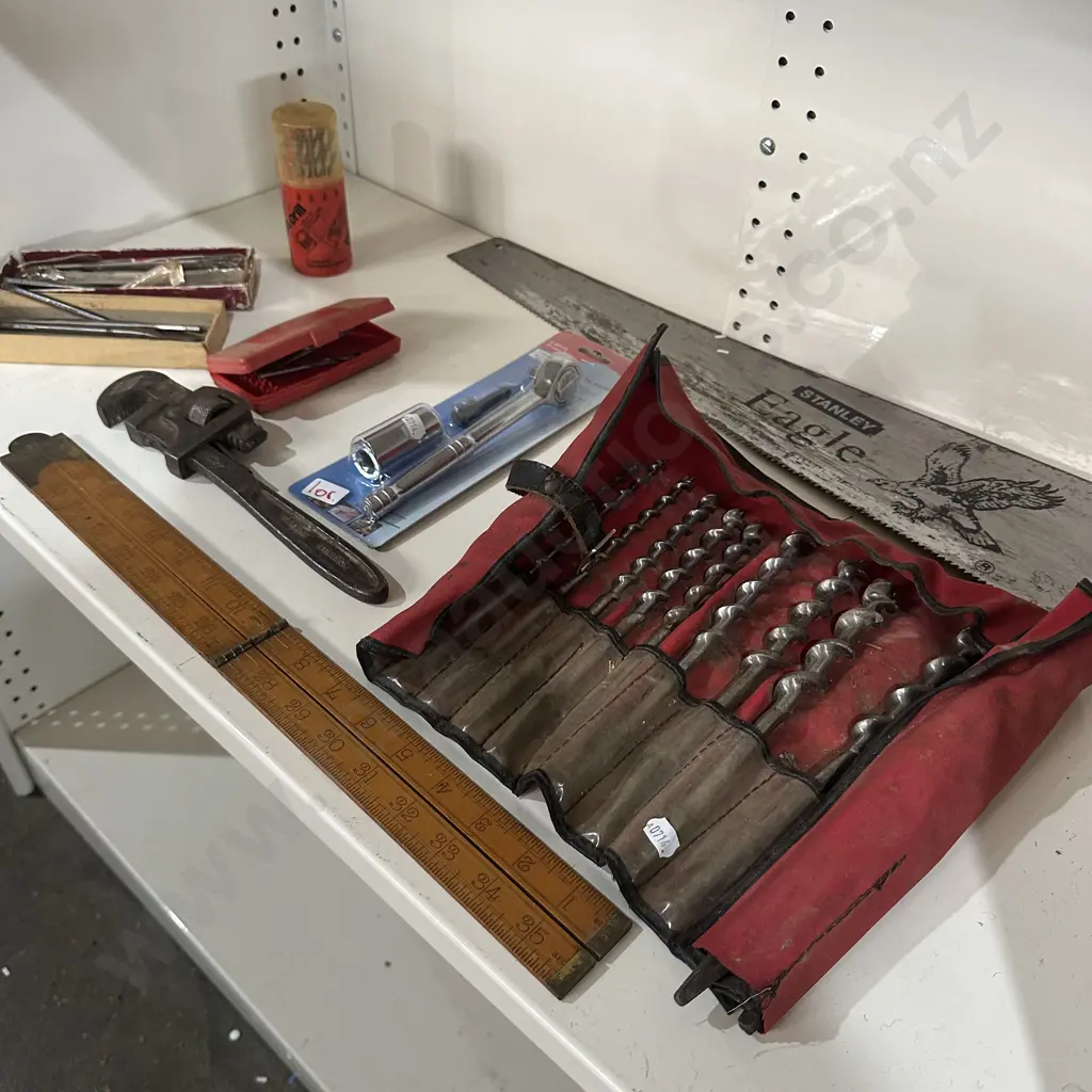 Drill bits and vintage tools etc Image 1++