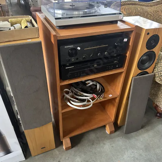 Custom built stereo stand