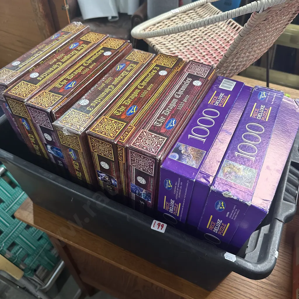 Bin of puzzels Image 1++