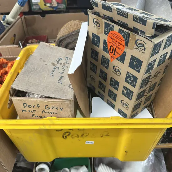Bin of mixer parts