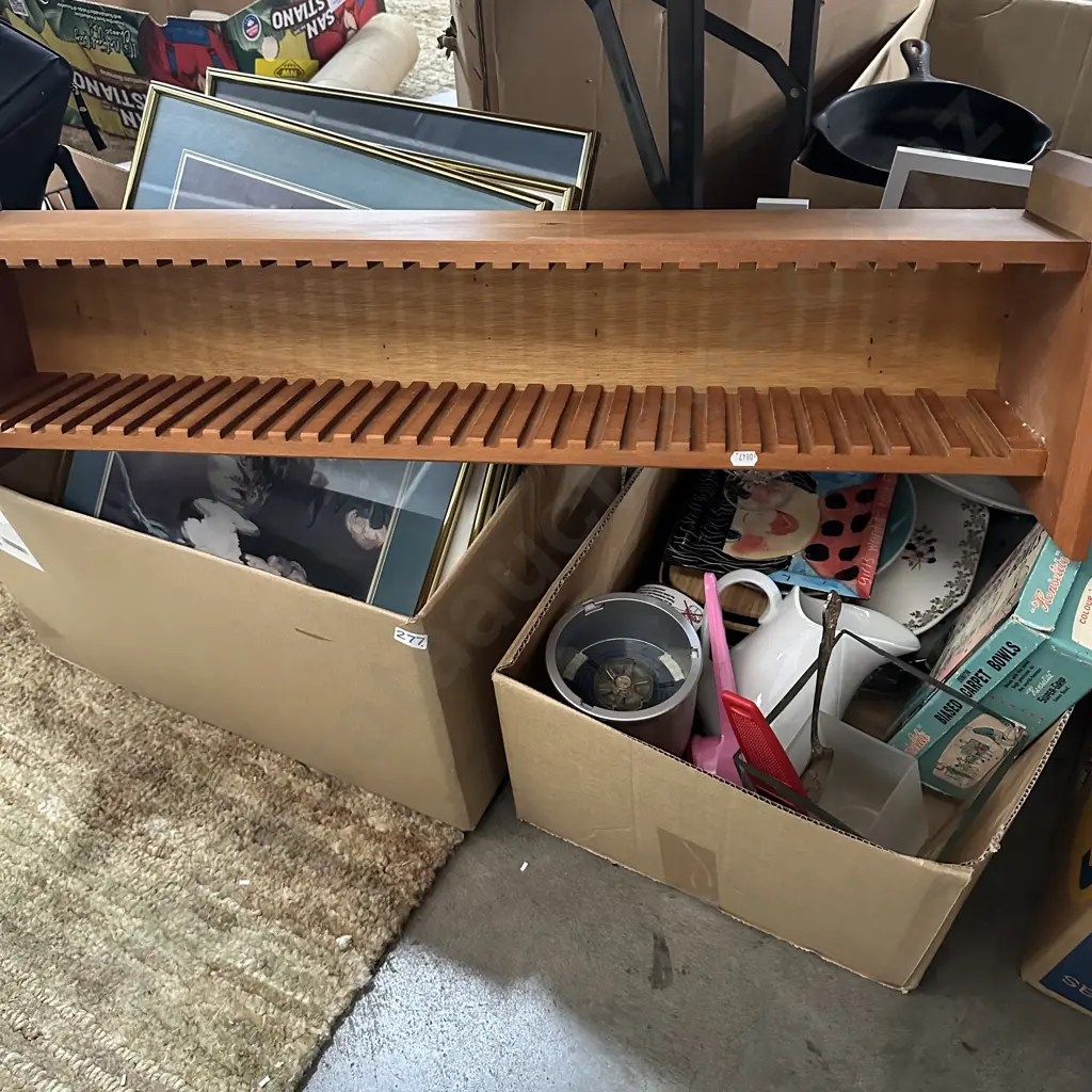 2 box lots and CD stand Image 1++