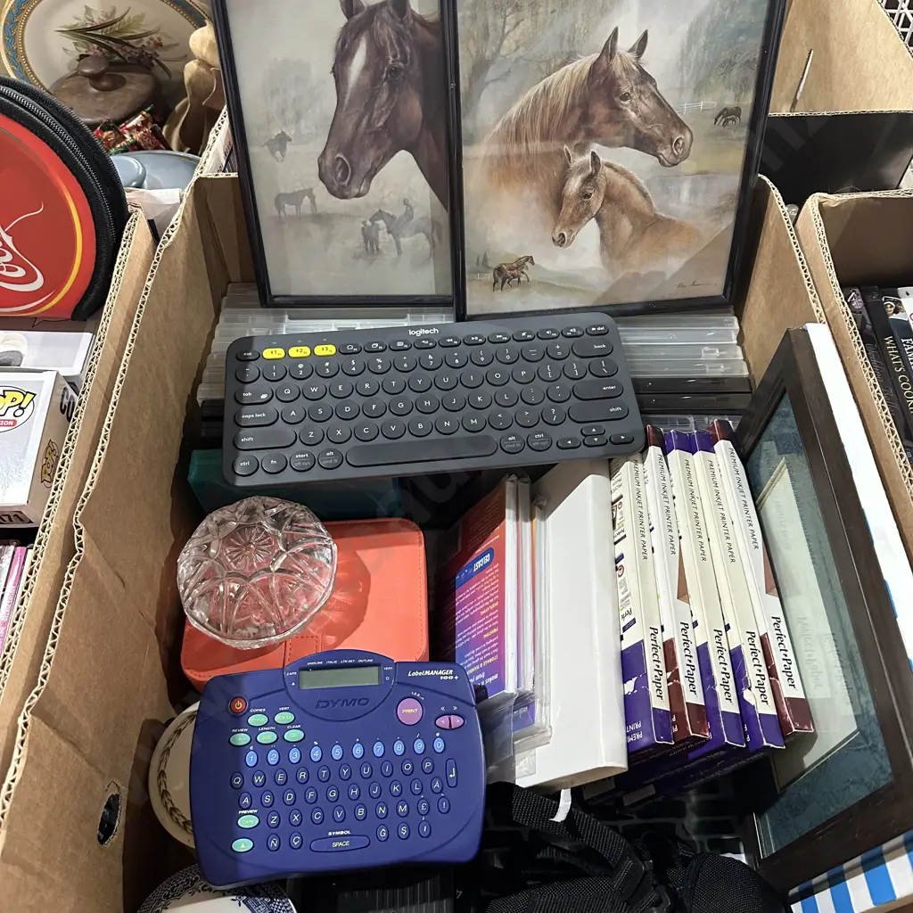 Dymo, keyboard, pictures, printer paper etc Image 1++