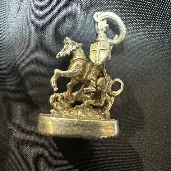 St George dragon slayer pendant