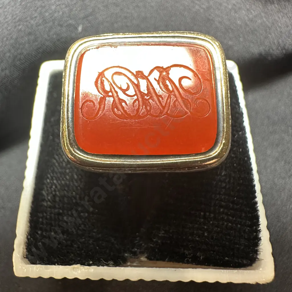 Carnelian stone fob seal Image 1++