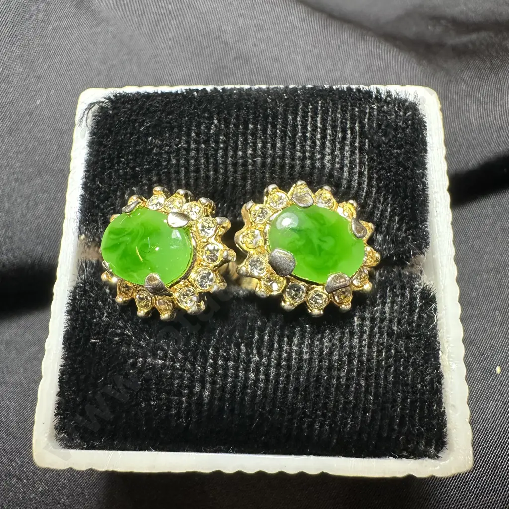 Rolled gold costume earrings (not case) Image 1++
