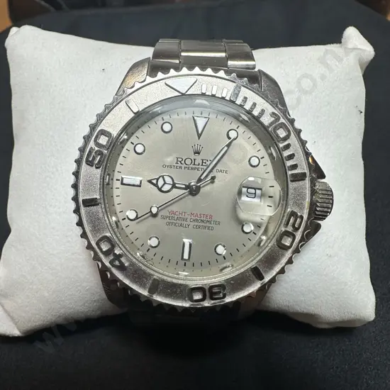 Watch - labeled Rolex Yacht - Master (no serial no. found)