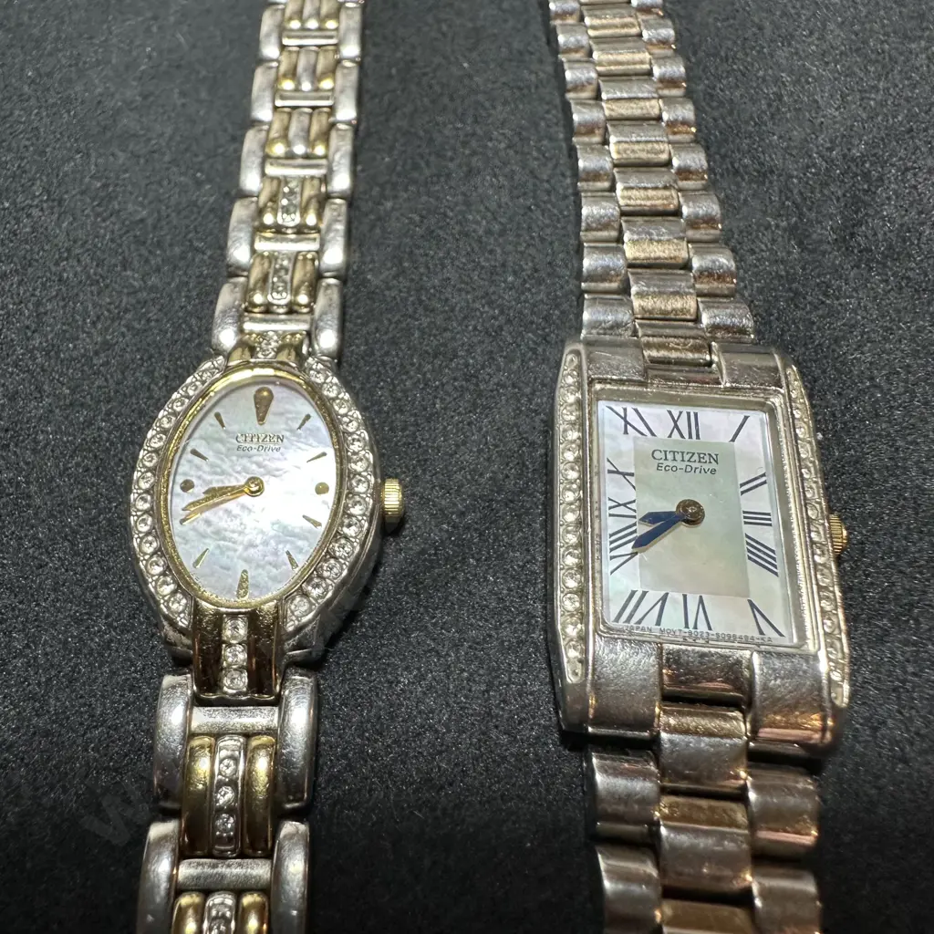 2 x Citizen Eco-Drive Japanese movement ladies watches with serial numbers Image 1++