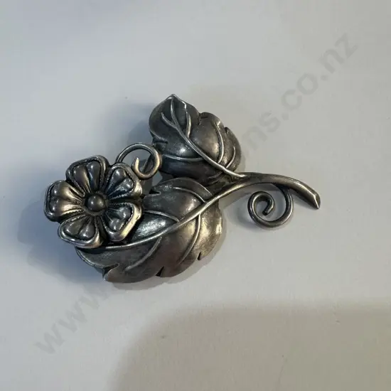 Mari Lou Silver brooch