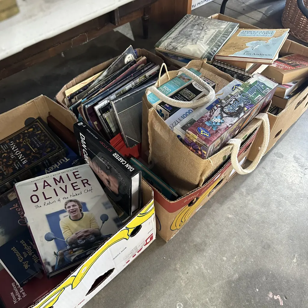 3 box books plus puzzles Image 1++
