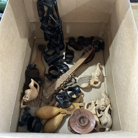 Wooden carved items