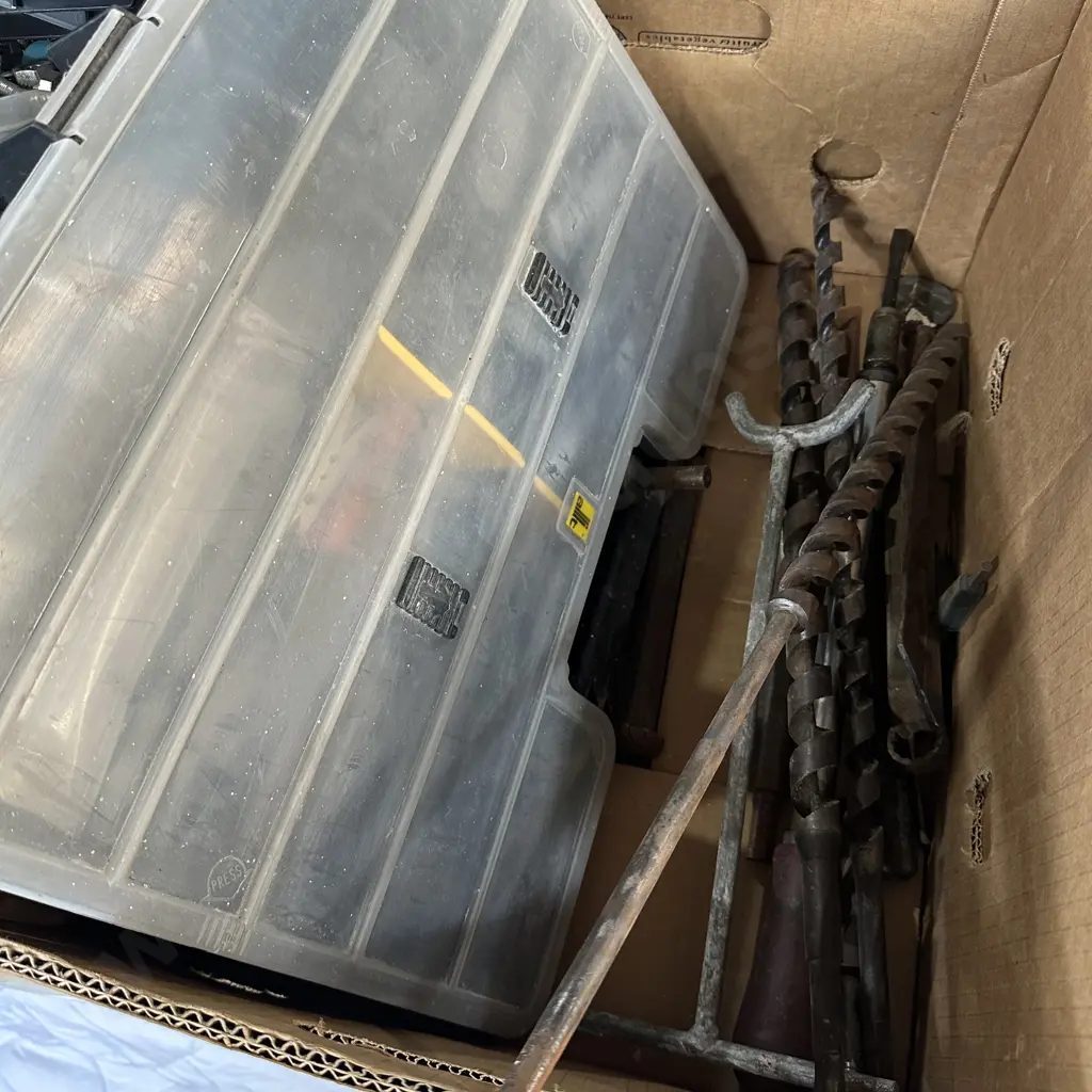 Augers and parts box etc Image 1++