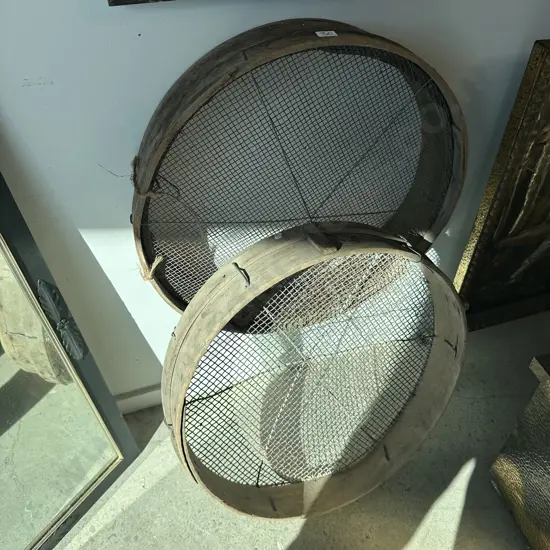 2 soil sieves