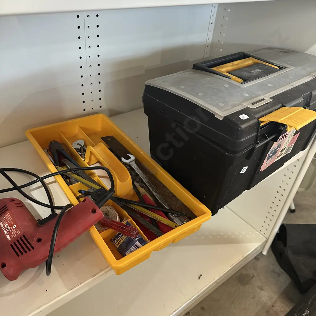 Tool box and contents plus drill Image 1++