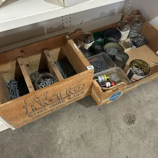 Shelf of hardware