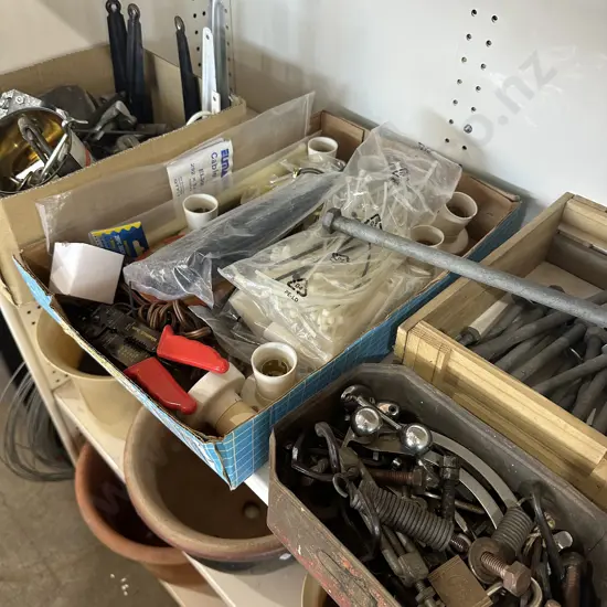 Shelf of hardware