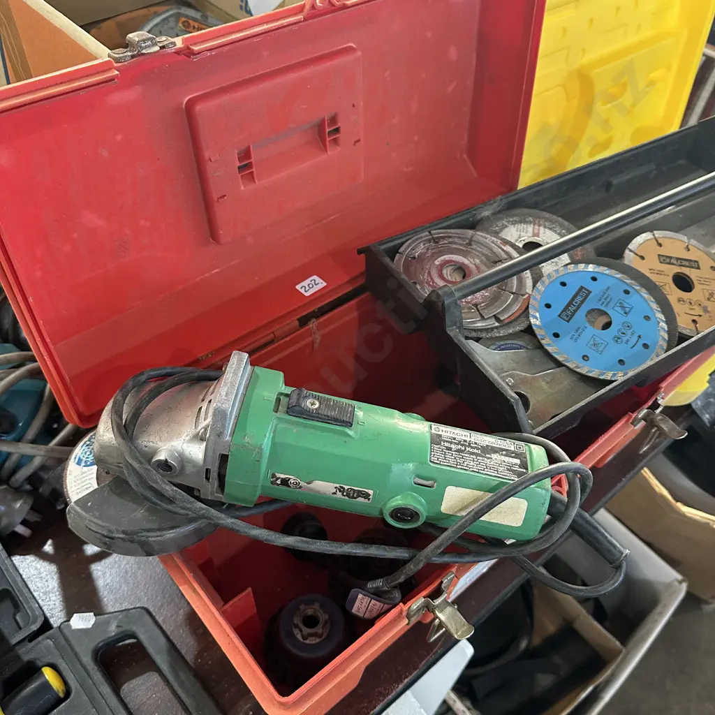 Tool box with angle grinder Image 1++