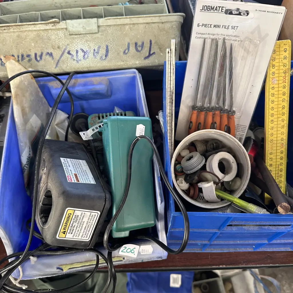 2 small bins of tools and parts Image 1++