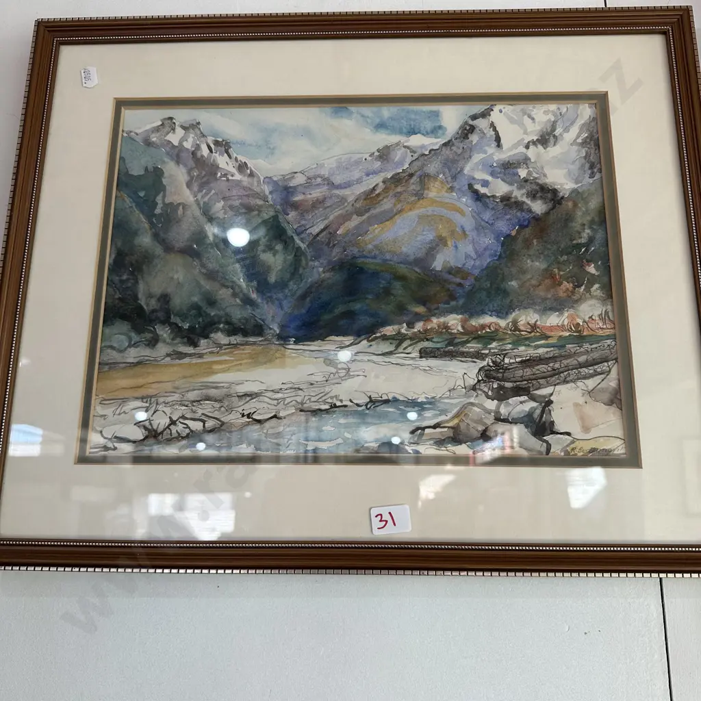W/C painting , signed Image 1++