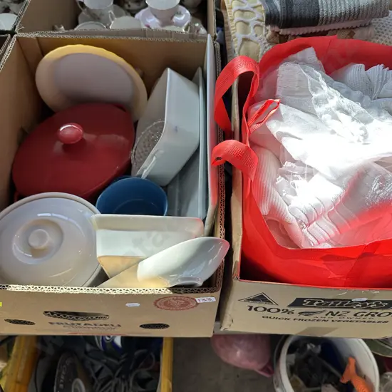 Bag nets & box lot