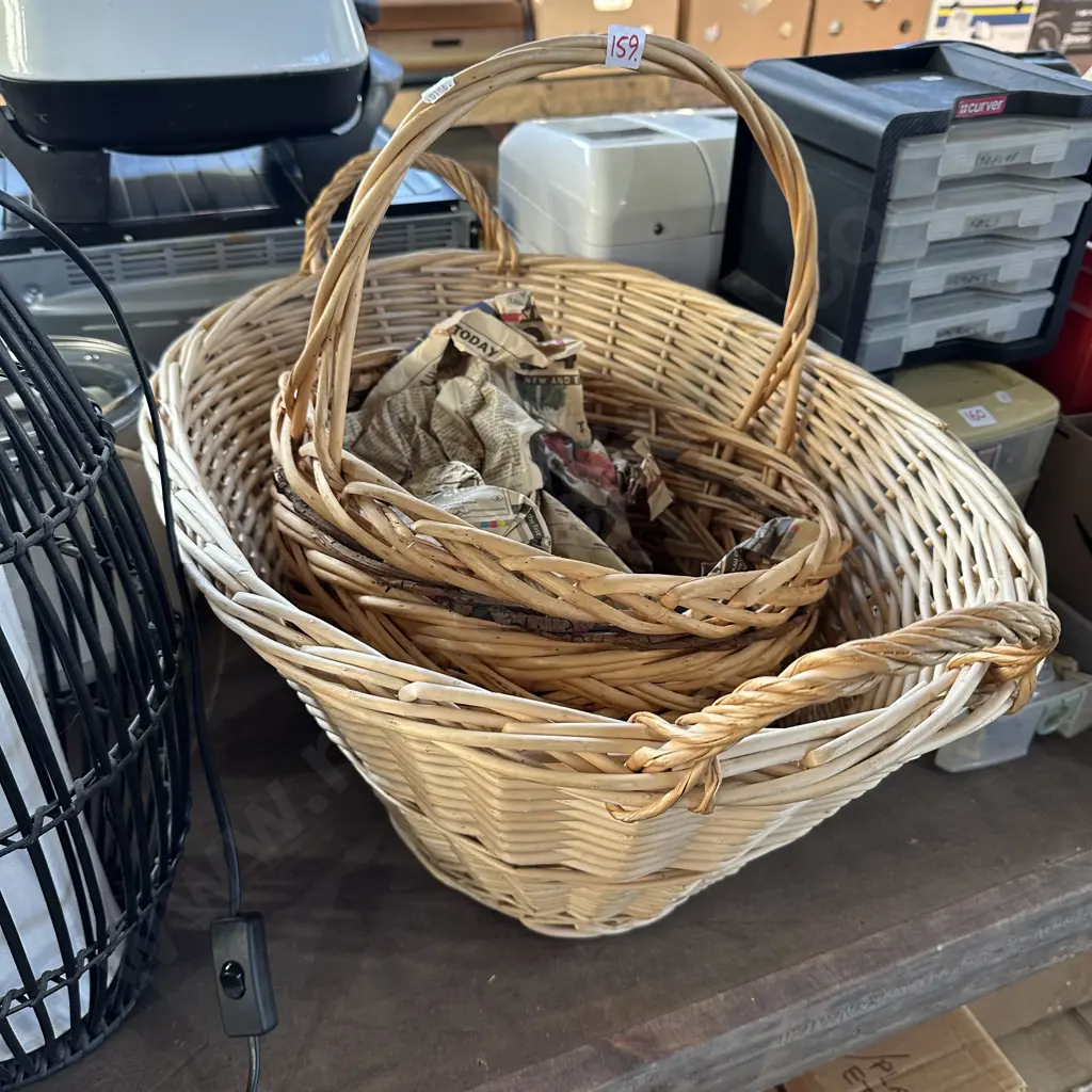 2 cane baskets Image 1++