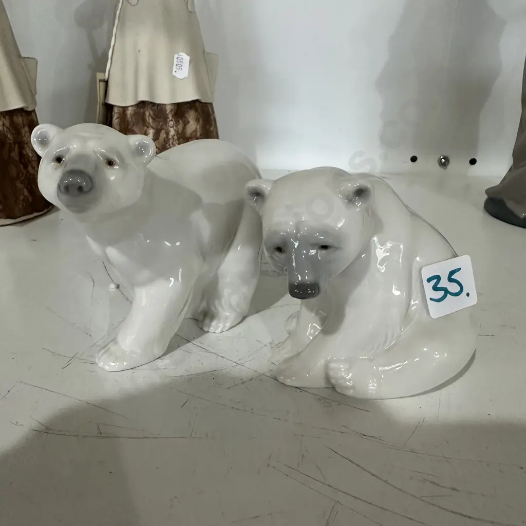 Pr Lladro Polar bears Image 1++