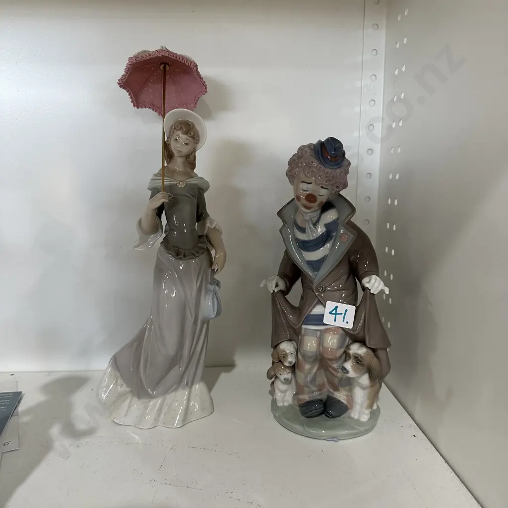 Lladro lady and clown Image 1++