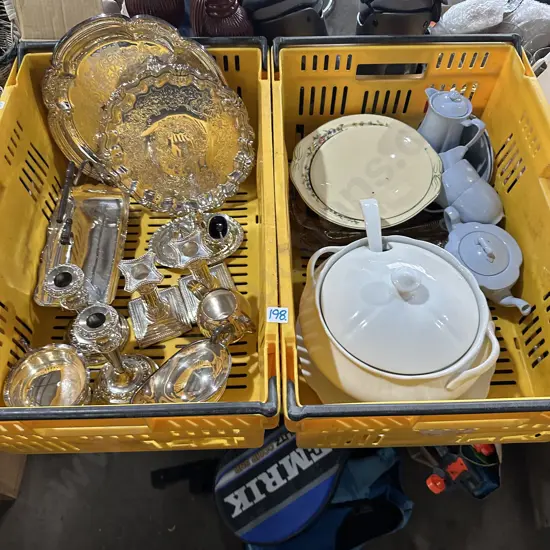 2 bins and contents