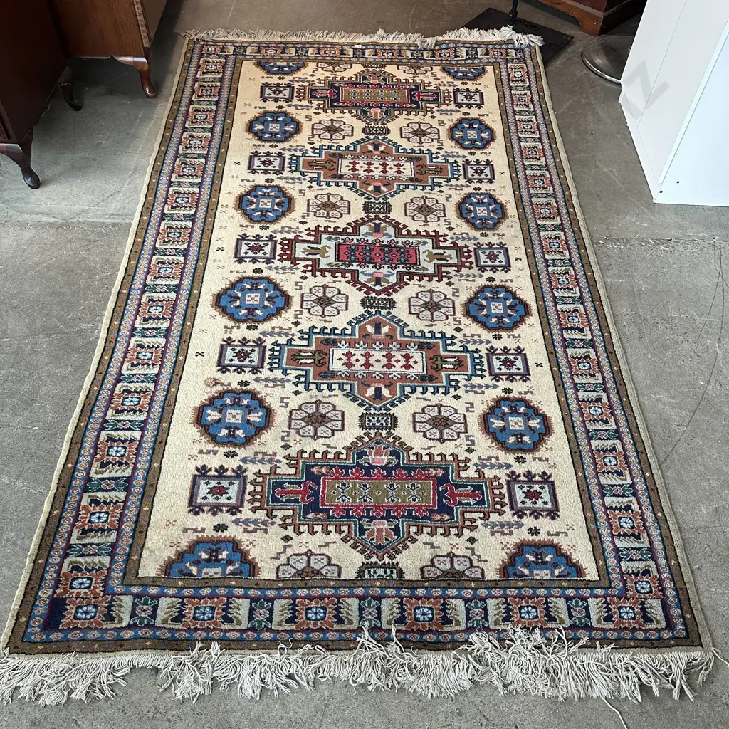 Persian rug with good age & condition 2400 x 1350mm Image 1++