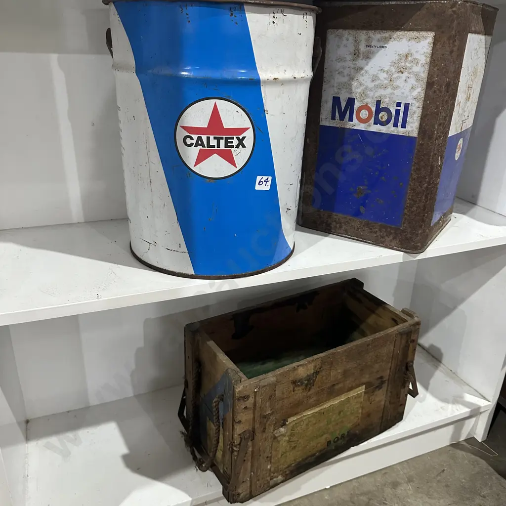 Oil tins and ammo box Image 1++