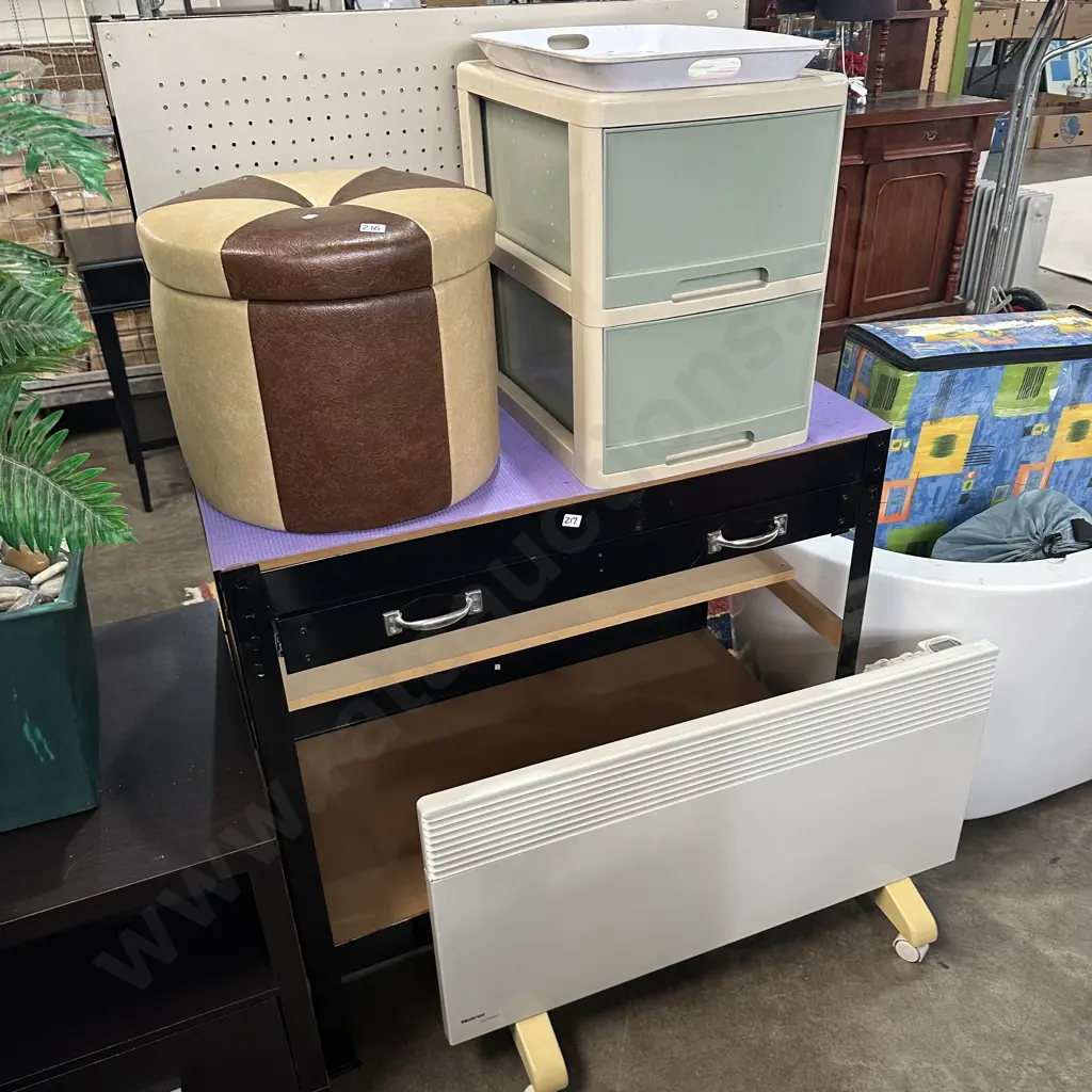 Retro lidded storage, file drawer and heater Image 1++