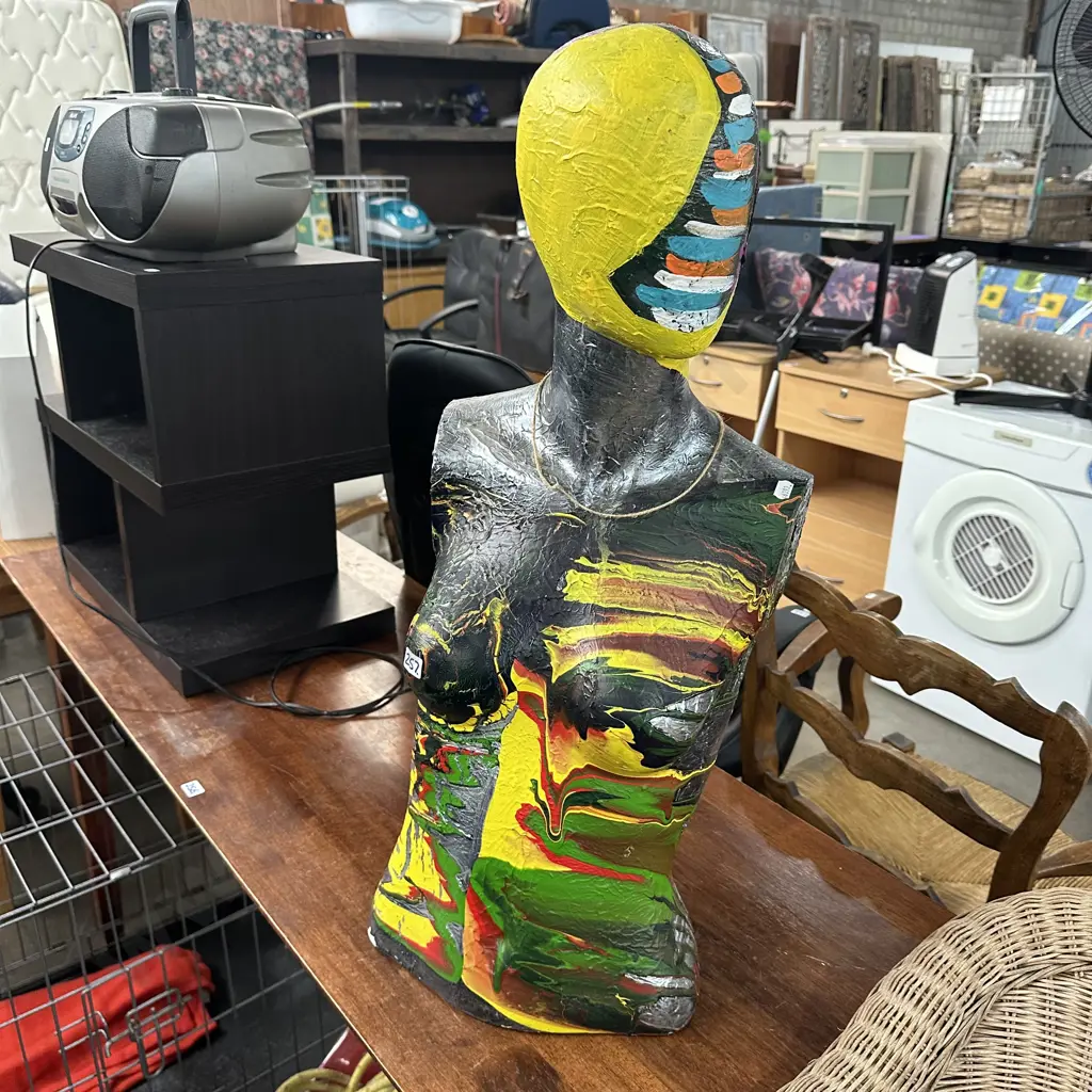 Painted bust by Karina Piha Image 1++