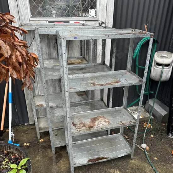 metal shelves