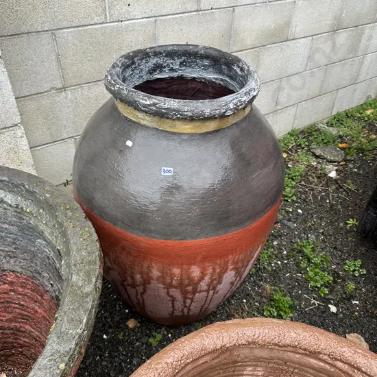 2 hand thrown pots