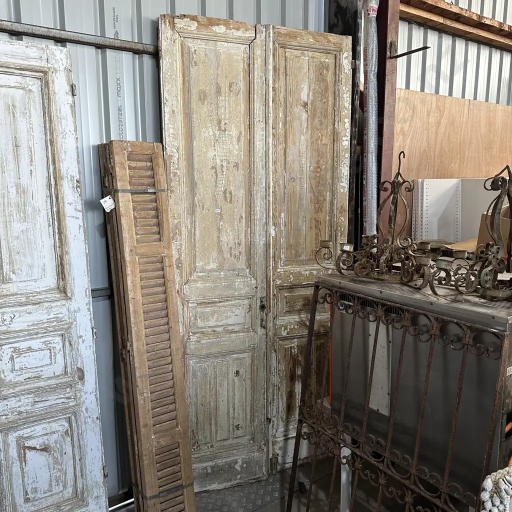 Pr vintage panel doors 2650mmx600mm (each door approx) Image 1++