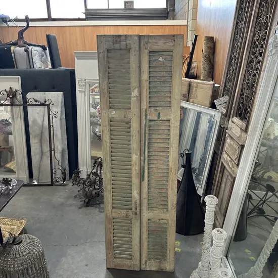 Pr of tall shutters