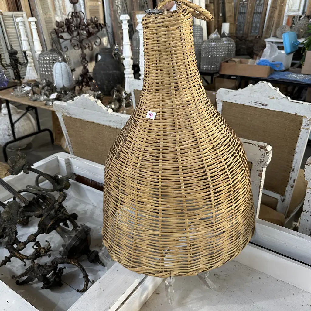 Cane & crystal light shade Image 1++