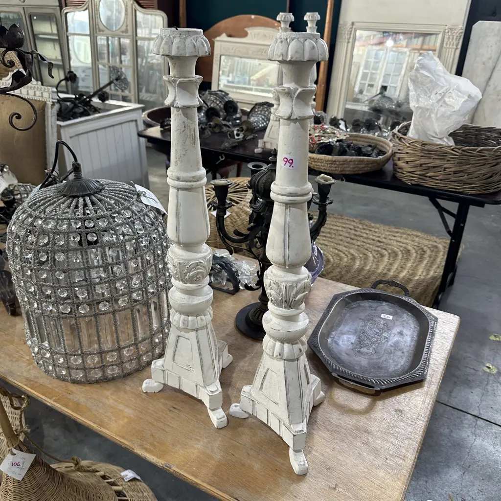Pr wooden candle sticks Image 1++
