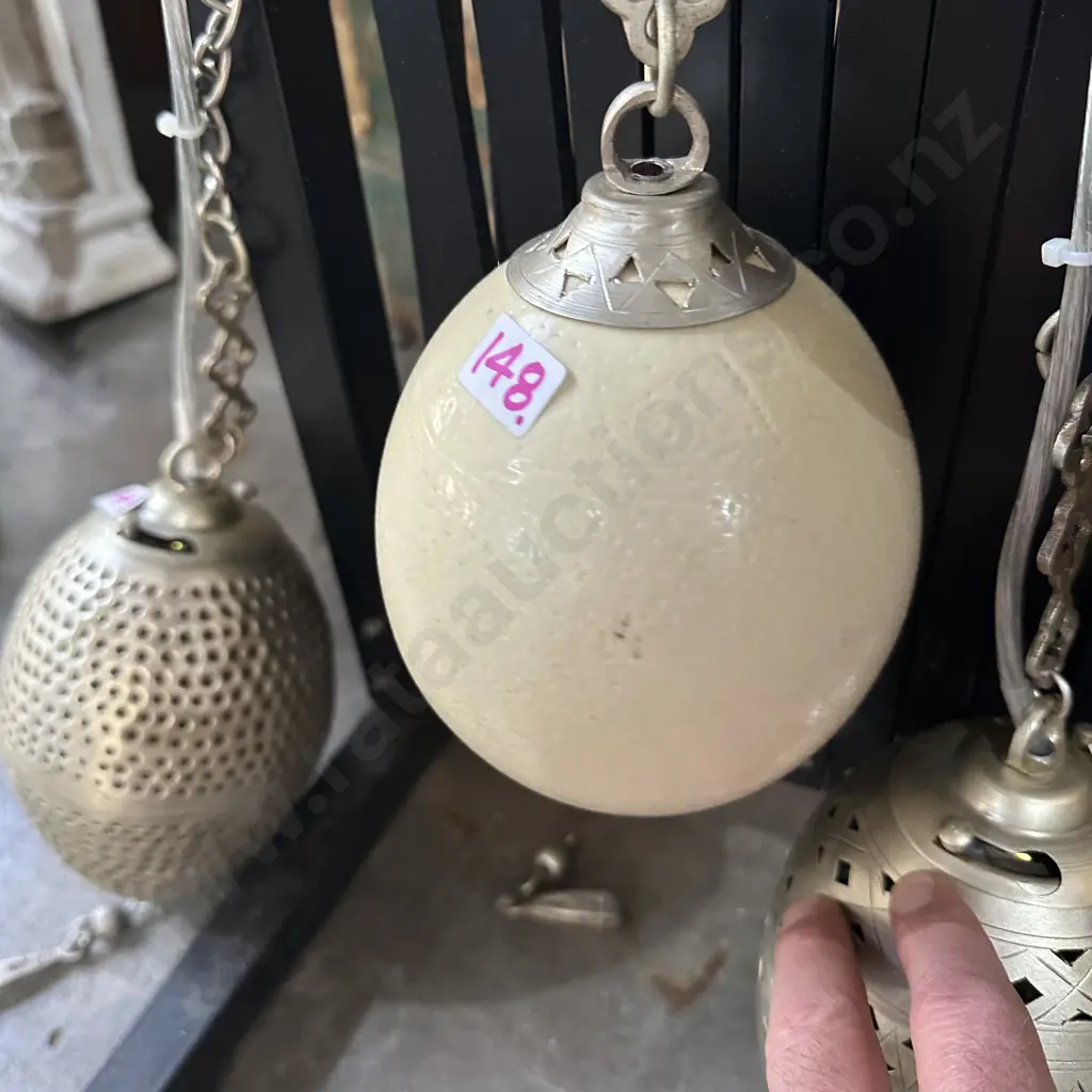 Moroccan Ostrich egg light Image 1++
