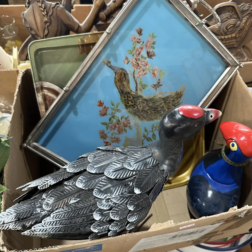 Peacock tray etc Image 1++