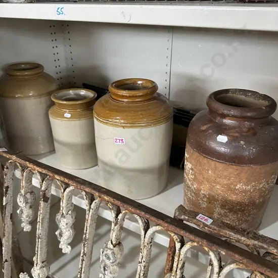 4 stone crocks