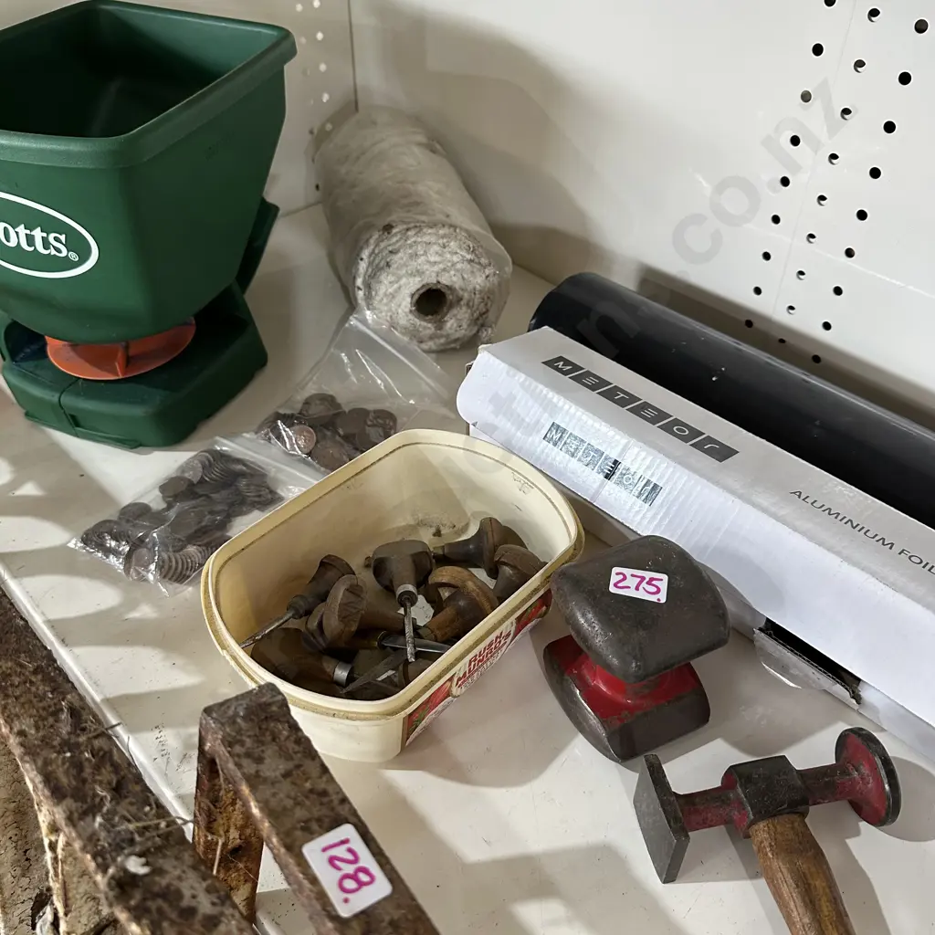 Panel tools, foil, seeder, coins and vintage tools etc Image 1++