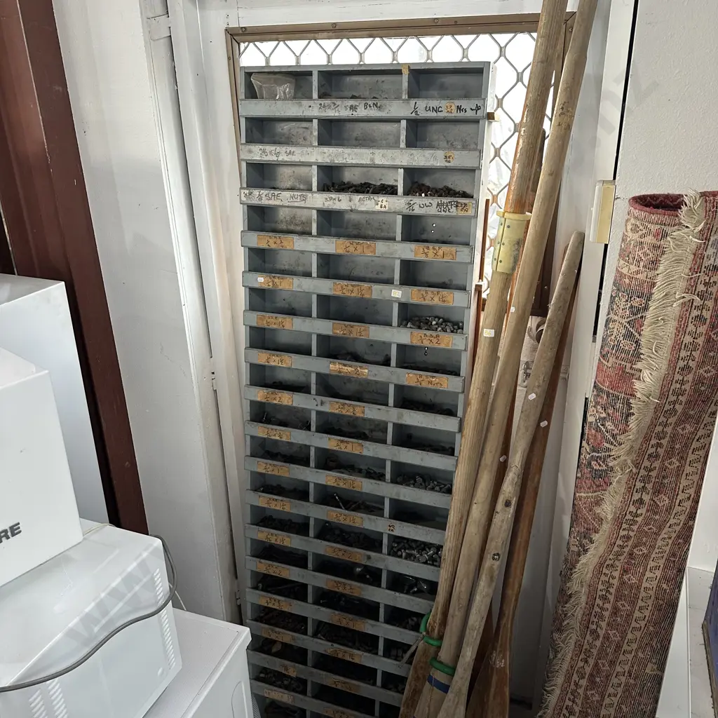 Wall shelf for nuts and bolts Image 1++
