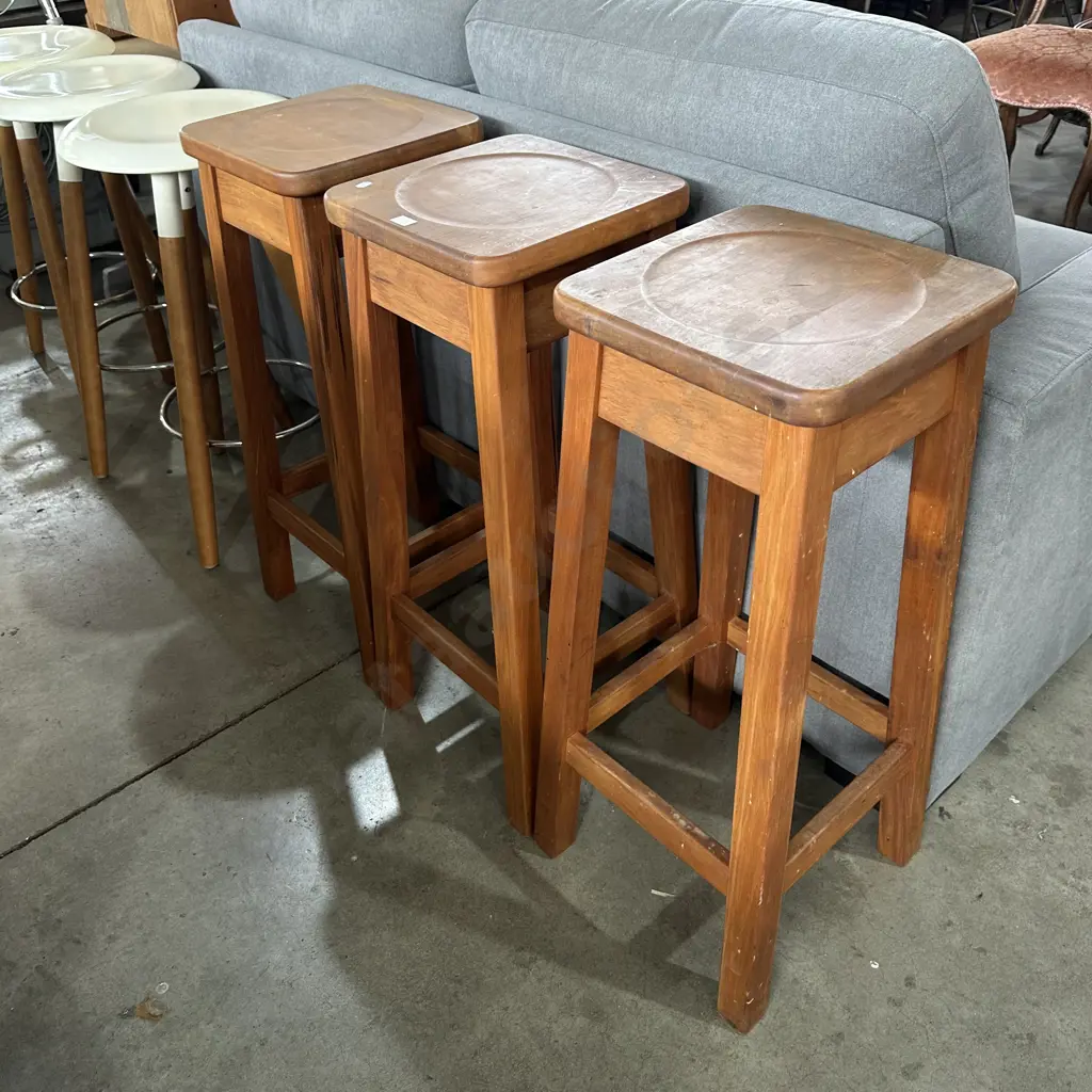 3 Rimu stools Image 1++